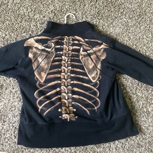 Custom Bleach Artwork Skeleton Hoodie